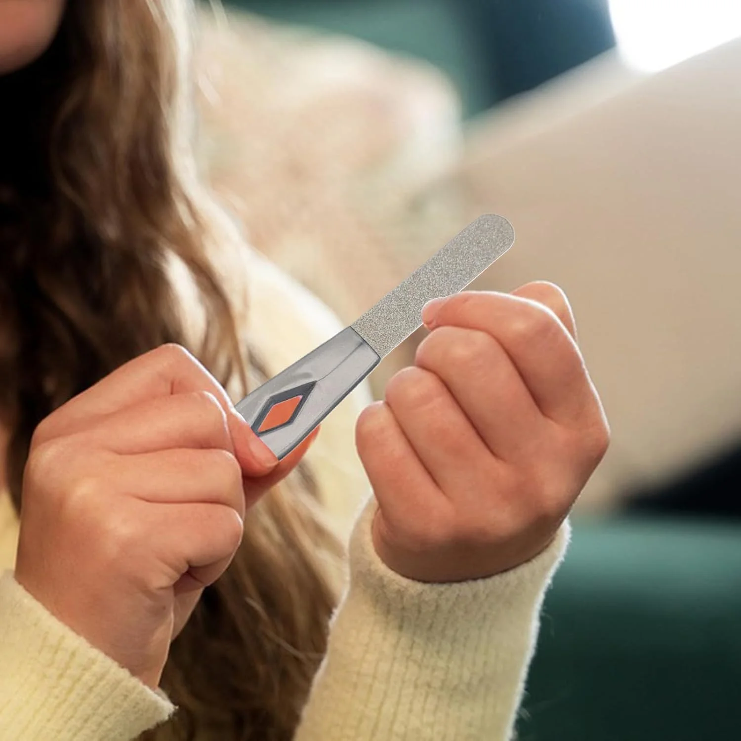 سوهان ناخن - ابزار مانیکور قابل استفاده مجدد، ابزار پدیکور برای مراقبت و آراستگی ناخن پا، مناسب برای مبتدیان، نگهداری روزانه، مسافرت بانوان