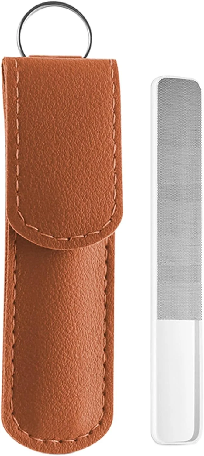 سوهان ناخن کریستالی - سوهان صیقل دهنده ناخن | ابزار بافر ناخن قابل حمل برای مانیکور، منزل، سالن، اسپا، کمپینگ، پدیکور، مسافرت، کودکان، بزرگسالان