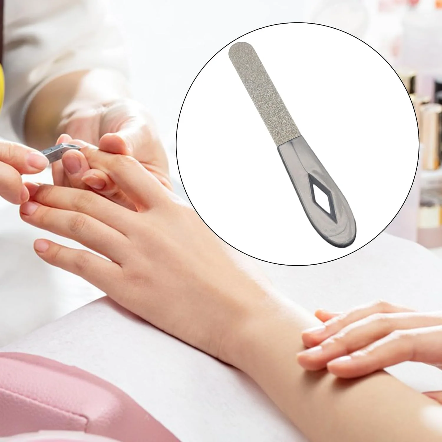 سوهان ناخن، سوهان ناخن مانیکور حرفه ای - ابزار پولیش سنگ زنی لوازم پدیکور برای زنان دختران ناخن پا سالن خانه دفتر مسافرت تعطیلات استفاده روزانه