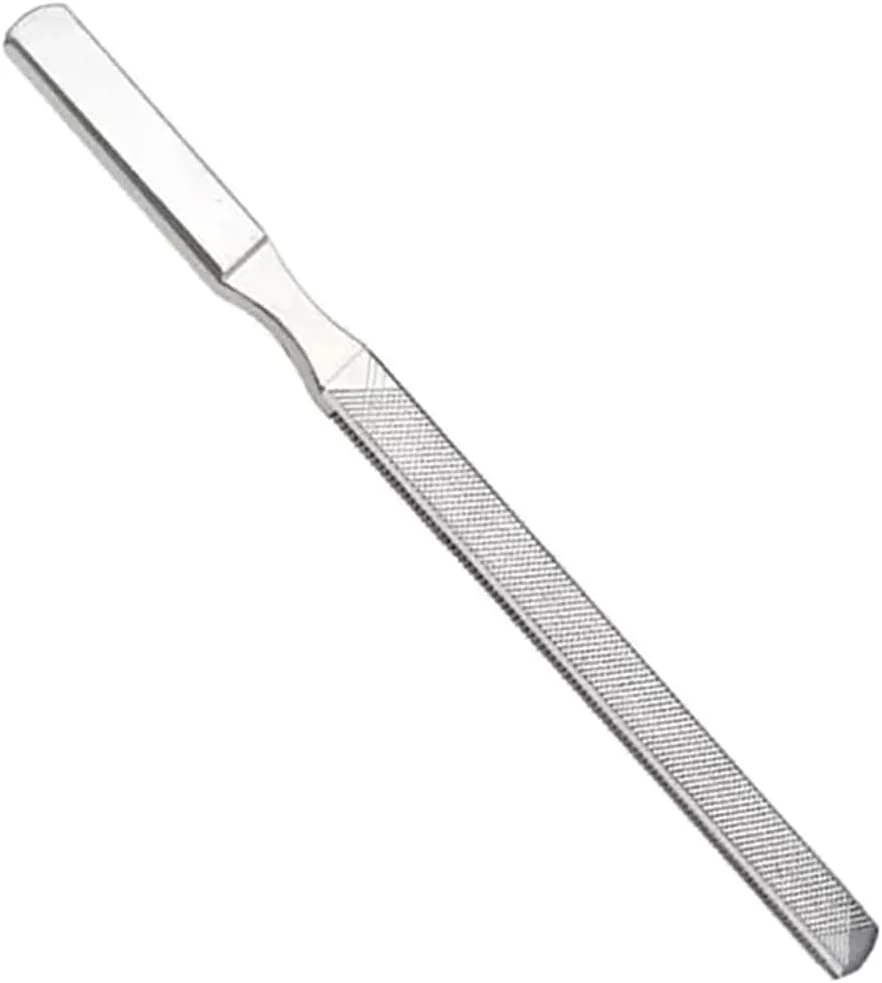 سوهان ناخن فلزی - سوهان ناخن استیل ضد زنگ سنگین برای ناخن های پا و دست، سوهان پدیکور حرفه ای چهار طرفه قابل استفاده مجدد برای آقایان و بانوان، ابزار آرایشی مسافرتی