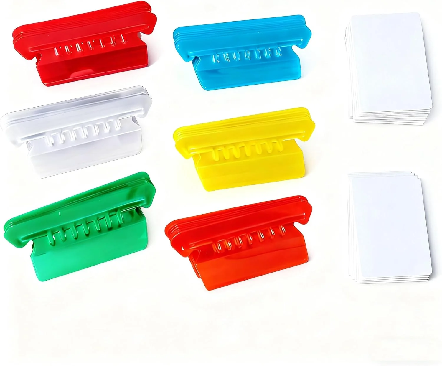 ۶۰ عدد زبانه پوشه پرونده با ۶۰ برگه، تقسیم کننده های پلاستیکی فهرست پوشه آویز ۶ رنگ برای سازماندهی پرونده های اداری، لوازم سیستم بایگانی PVC شفاف ۲ اینچی