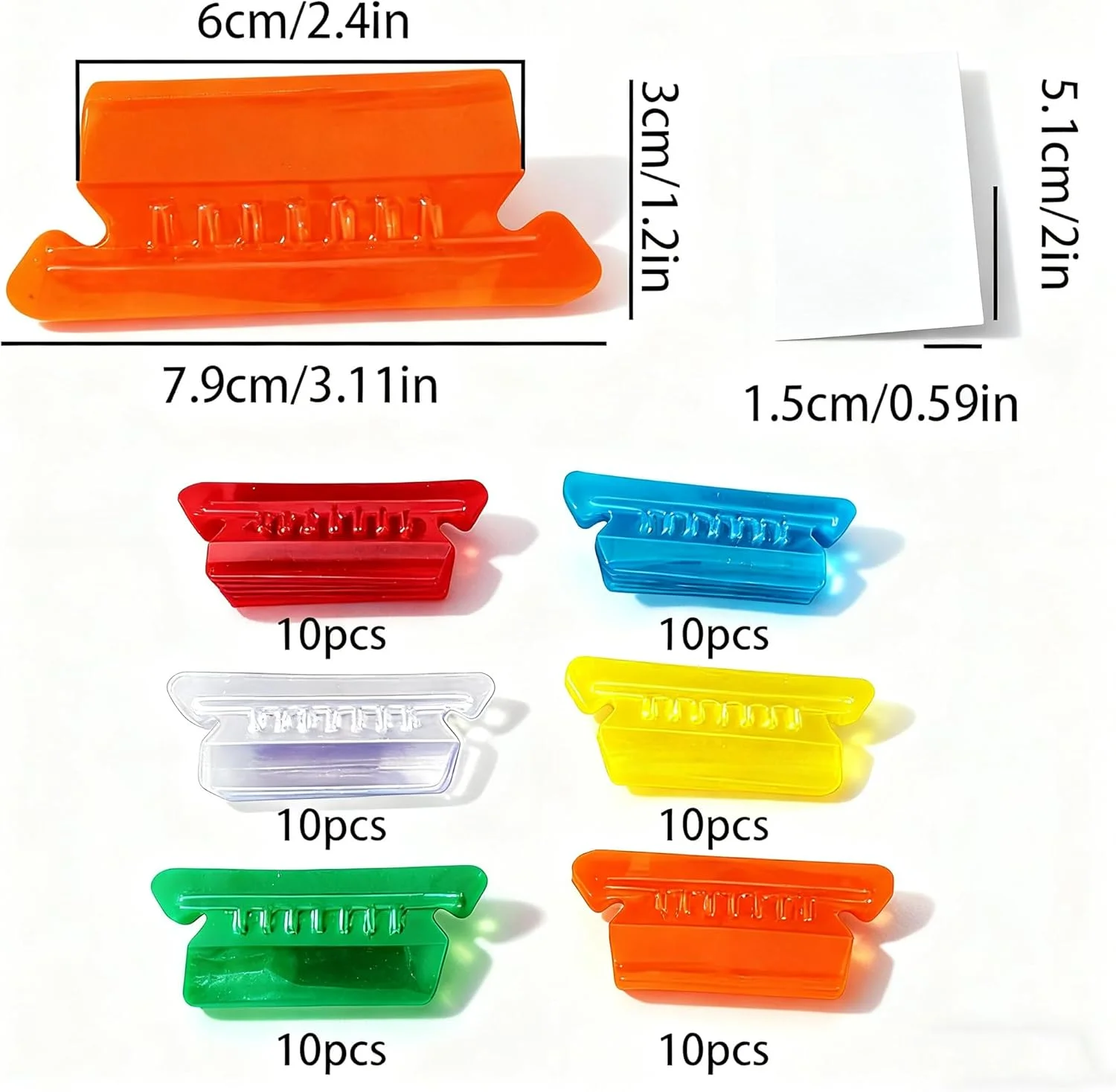 ۶۰ عدد زبانه پوشه پرونده با ۶۰ برگه، تقسیم کننده های پلاستیکی فهرست پوشه آویز ۶ رنگ برای سازماندهی پرونده های اداری، لوازم سیستم بایگانی PVC شفاف ۲ اینچی