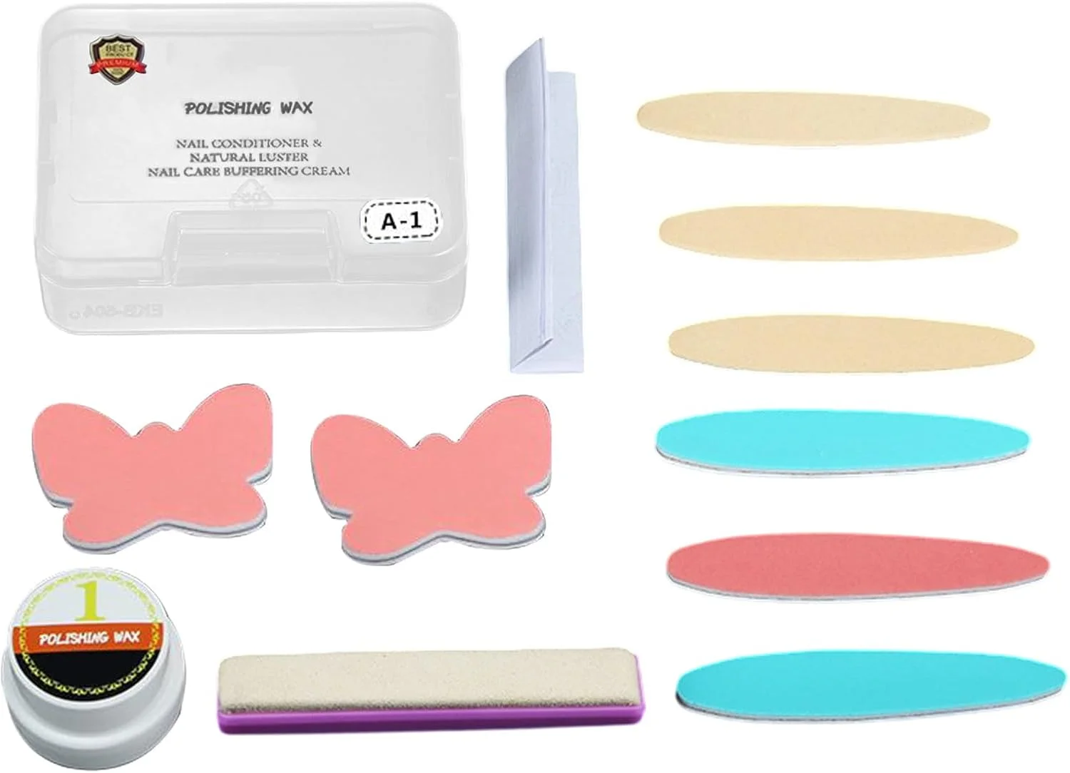 ست پولیش و براق کننده ناخن | پولیش ناخن و واکس براق کننده، واکس ترمیم کننده و تقویت کننده ناخن برای بانوان، مناسب سالن، استودیو، منزل، اتاق نشیمن و حمام