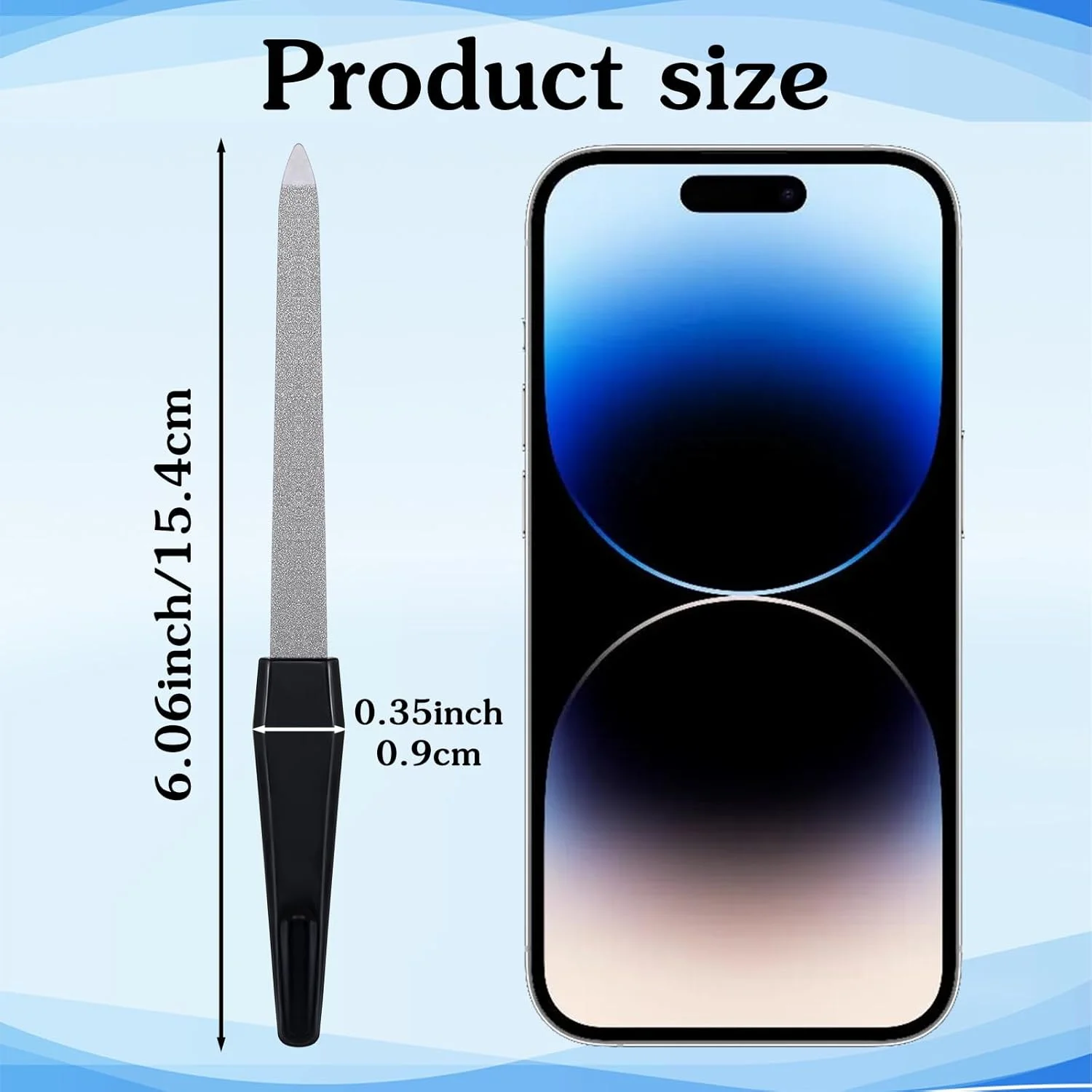 مجموعه 6 عددی سوهان ناخن، سوهان ناخن، ناخن های طبیعی، دو طرفه، سوهان ناخن حرفه ای دو منحنی، فولاد ضد زنگ، پوشش پودر الماس، سوهان ناخن حرفه ای برای مانیکور و پدیکور