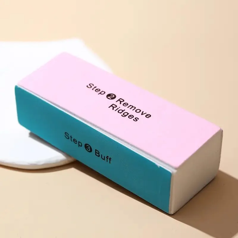 بلاک بافر ناخن حرفه ای نهایی - پولیشر صاف و براق کننده 4 طرفه با کیفیت سالن برای ناخن های طبیعی، ژلی و اکریلیک