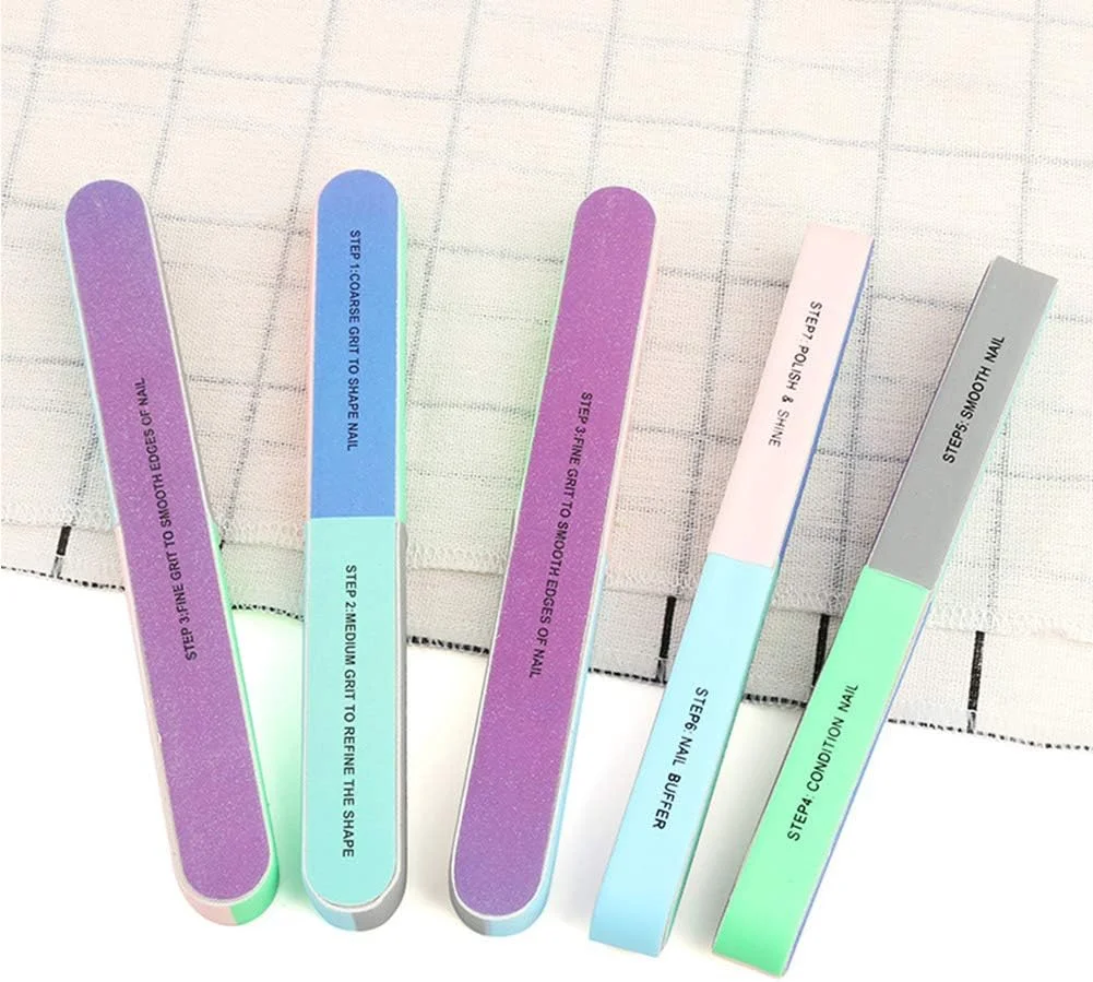 ابزار چند وجهی طراحی ناخن، سوهان و بافر پرداخت کننده، ایده آل برای استفاده حرفه ای، جنس سنگ ماسه ای، وزن 12 گرم