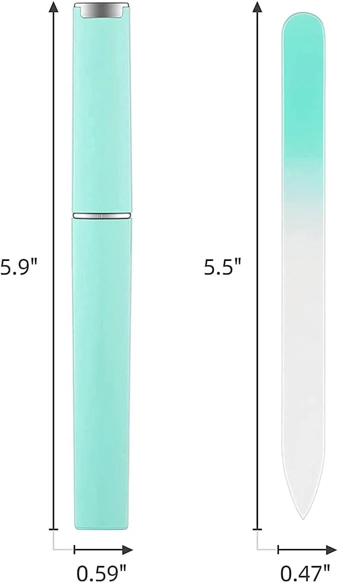 ست سوهان ناخن شیشه ای 5 عددی، هدیه مراقبت از ناخن برای خانم ها، منحصر به فرد (A، تعداد، 5، خیر)