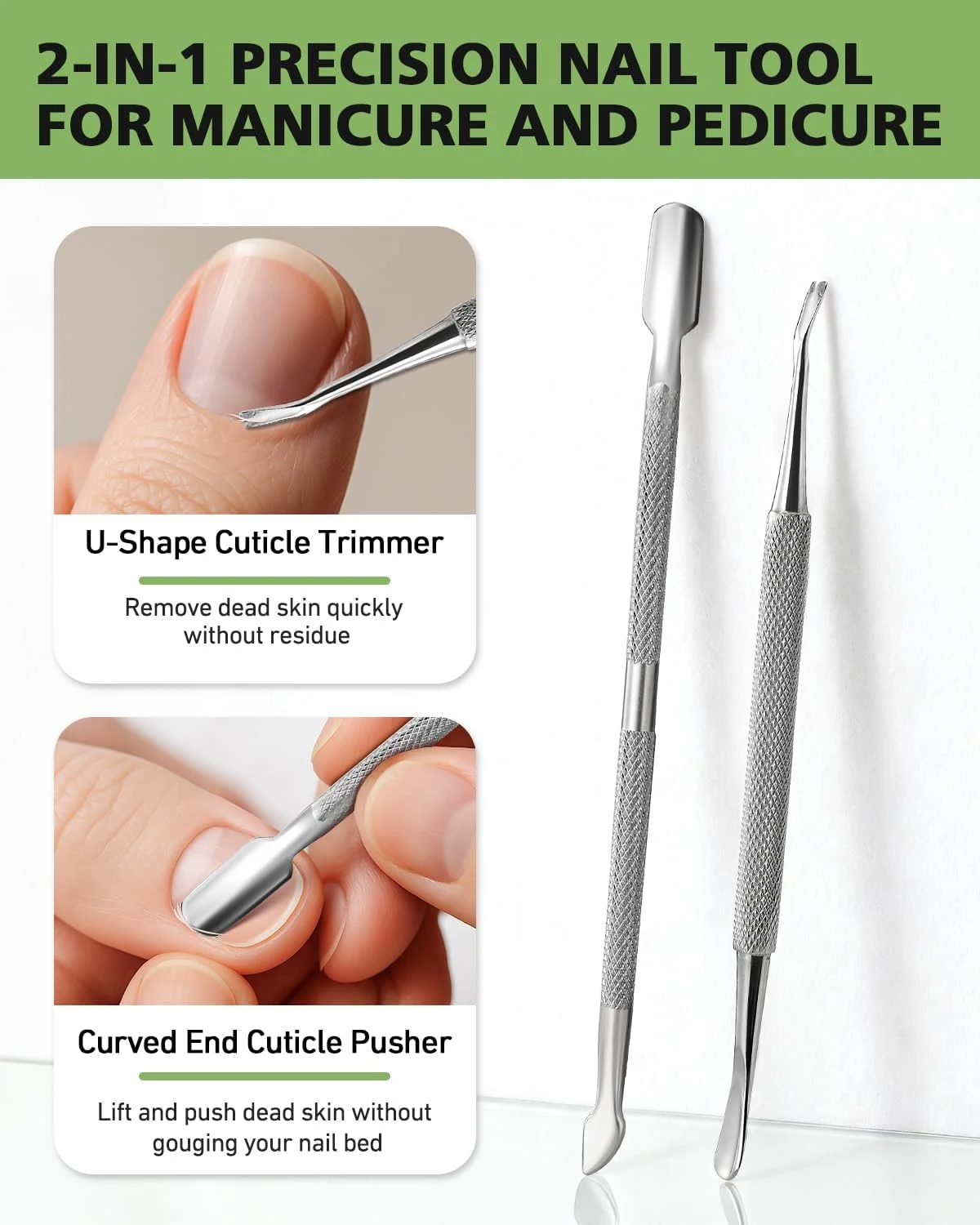 مجموعه ۷ عددی ابزار برداشتن ناخن پا فرو رفته بالوکا – ابزار تمیز کننده ناخن پا از جنس استیل ضد زنگ حرفه ای و سوهان ناخن پا فرو رفته برای پدیکور بدون درد در خانه و اصلاح ناخن