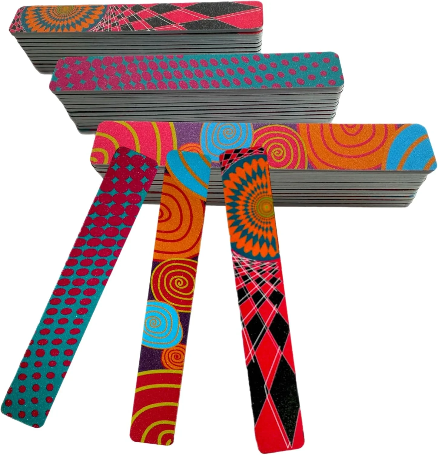 مجموعه 36 عددی سوهان ناخن دو طرفه، سمباده ای با درجه زبری سنگین، متوسط و نرم، دارای بالشتک، با طراحی ارگونومیک برای استفاده آسان، مناسب برای صاف و صیقلی کردن ناخن ها، طول 7 اینچ، مناسب برای مسافرت، منزل و سالن، مورد تایید TSA