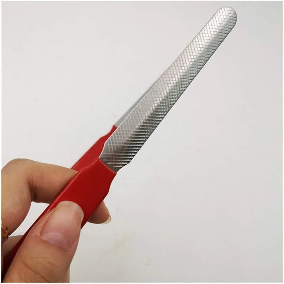 سوهان ناخن پدیکور حیوانات خانگی، سوهان مراقبت از پا، سوهان ناخن سگ، سوهان ناخن توله سگ، پنجه گربه، آسیاب ناخن پنجه پا، پیرایش، ماشین اصلاح 1 عدد (رنگ: دسته قرمز، اندازه: 14 سانتی متر)