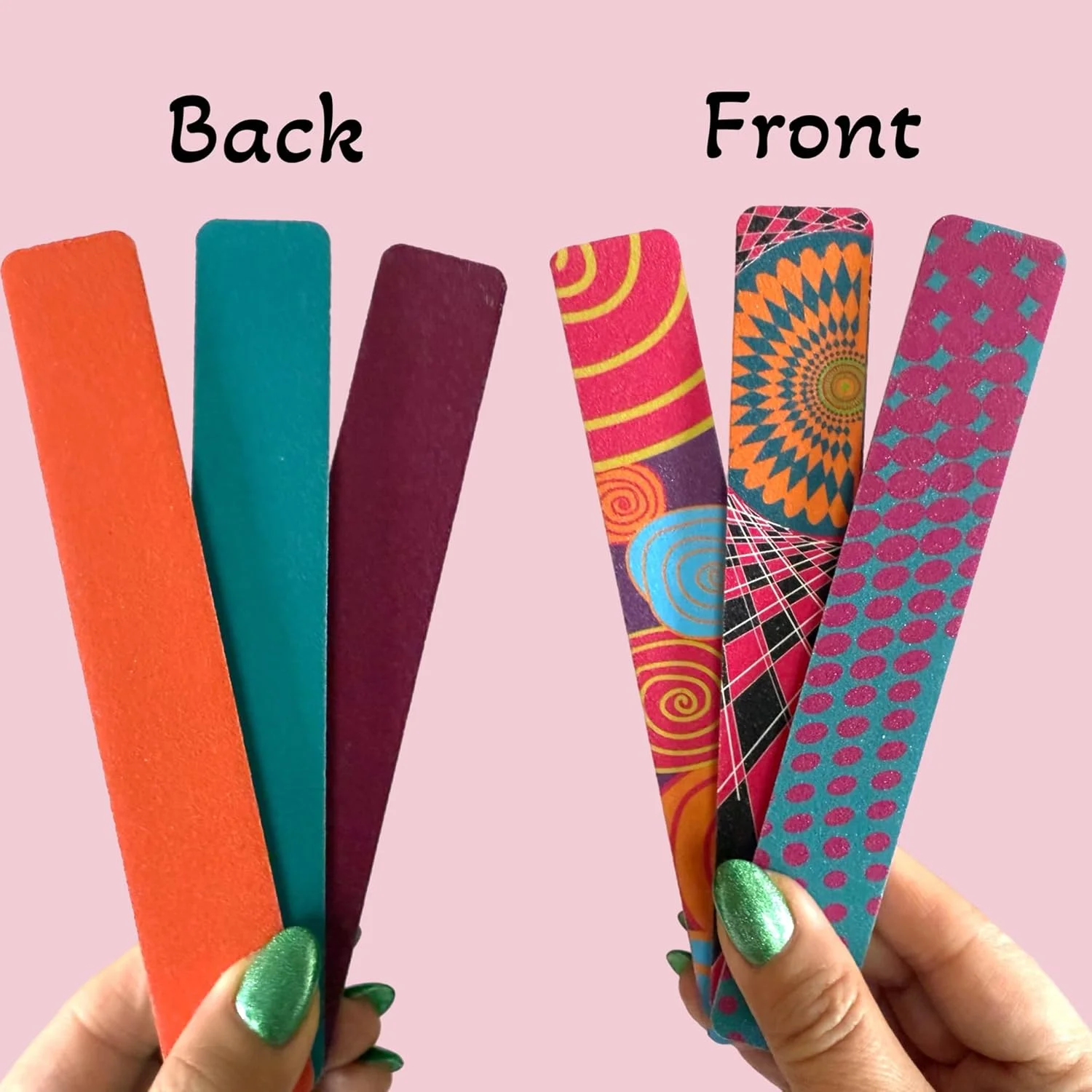 مجموعه 36 عددی سوهان ناخن دو طرفه، سمباده ای با درجه زبری سنگین، متوسط و نرم، دارای بالشتک، با طراحی ارگونومیک برای استفاده آسان، مناسب برای صاف و صیقلی کردن ناخن ها، طول 7 اینچ، مناسب برای مسافرت، منزل و سالن، مورد تایید TSA