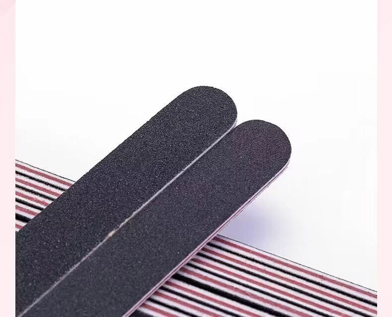 ۱۰ عدد سوهان ناخن دو طرفه، برای سوهان کشیدن ناخن های دست و پا (مشکی)