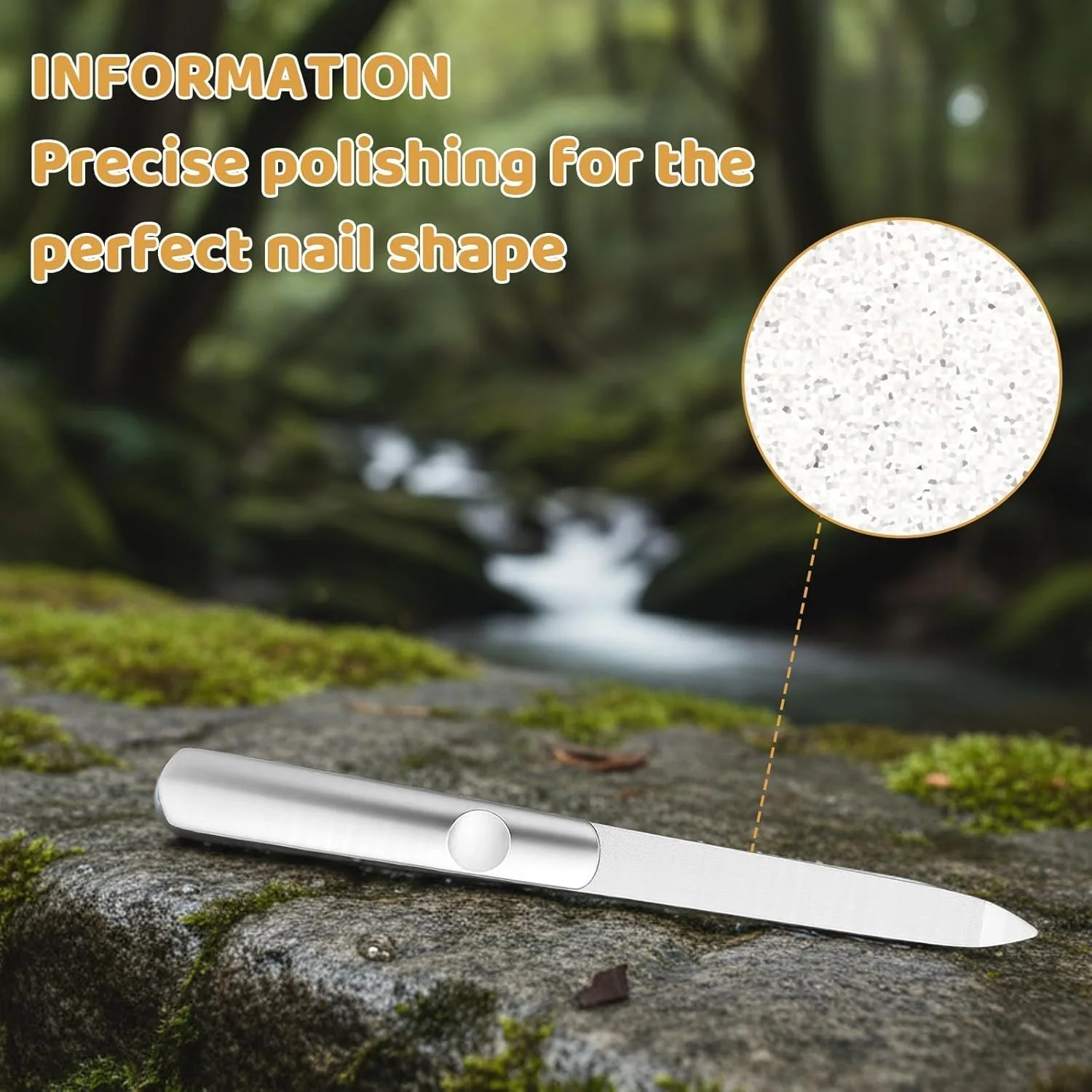 ست ۳ عددی سوهان ناخن فلزی، ۲ عدد سوهان ناخن استیل ضد زنگ و ۱ عدد عقب زننده کوتیکول، دانه بندی یاقوت کبود دو طرفه برای فرم دادن به ژل و ناخن های اکریلیک، مناسب برای استفاده در منزل و سالن، نقره ای