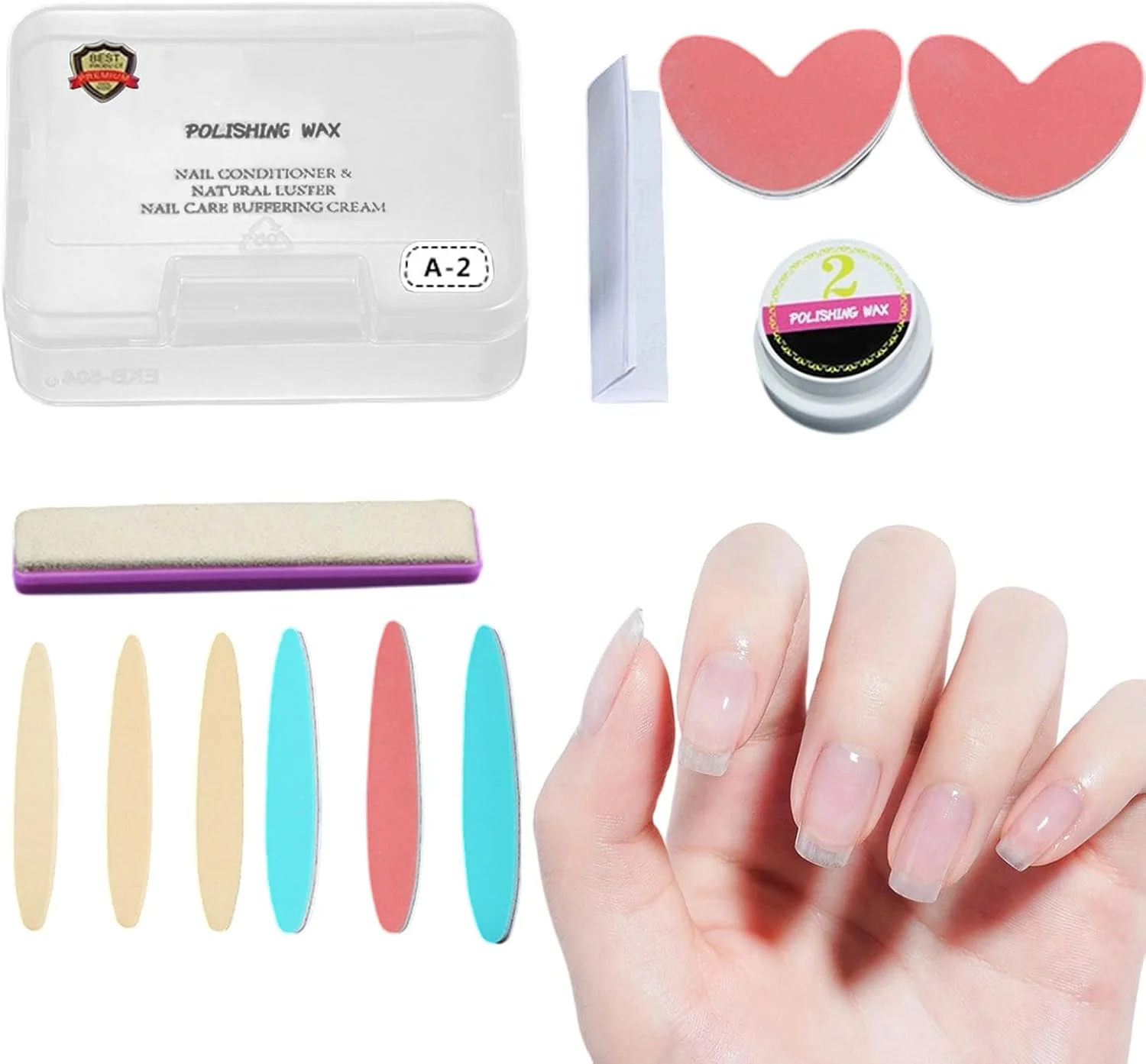 بافر و براق کننده ناخن | کیت بافر و پولیش ناخن، ست پدیکور ابزار تعمیر مانیکور برای استفاده روزانه حرفه ای مبتدیان خانم ها و دختران در منزل، سالن و مسافرت