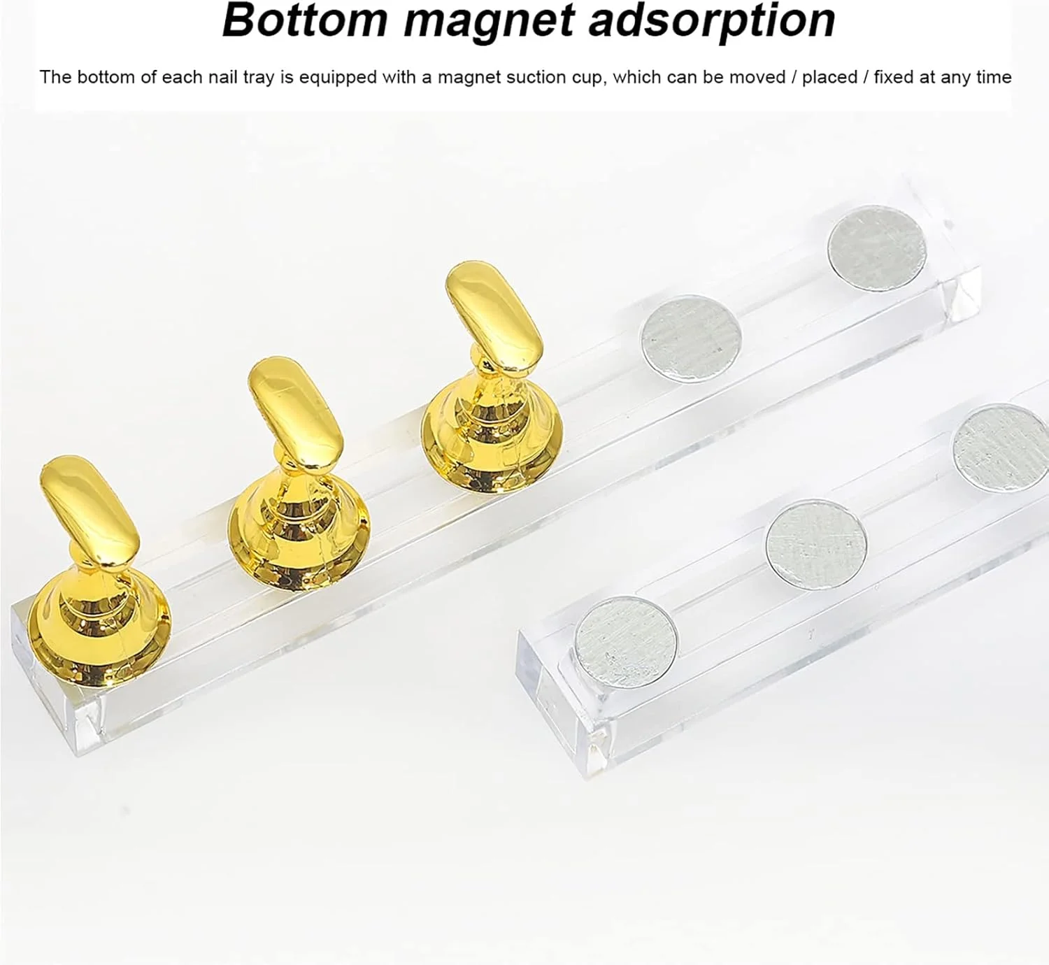 پایه های تمرین طراحی ناخن اکریلیک، نگهدارنده نوک ناخن، ابزار مانیکور برای استفاده در سالن و منزل