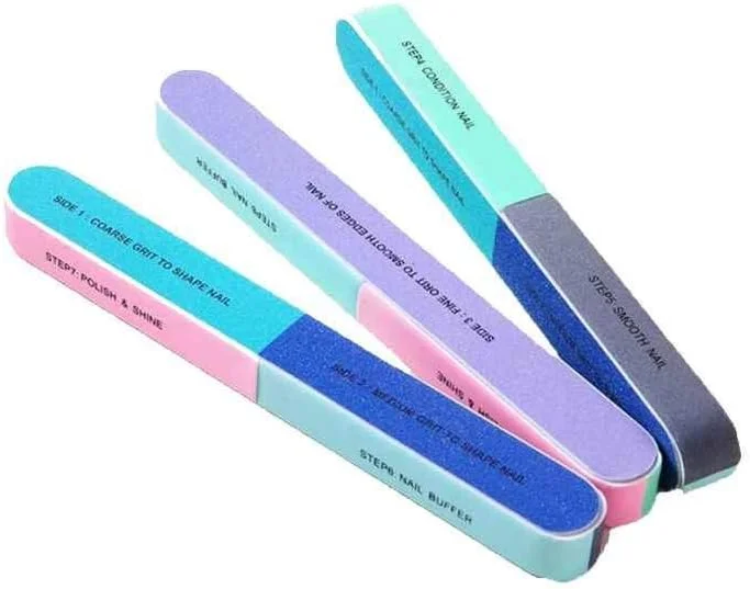 ست سوهان ناخن چند طرفه، سوهان اسفنجی صیقلی، میله های سمباده، ابزار مانیکور، ابزار طراحی ناخن