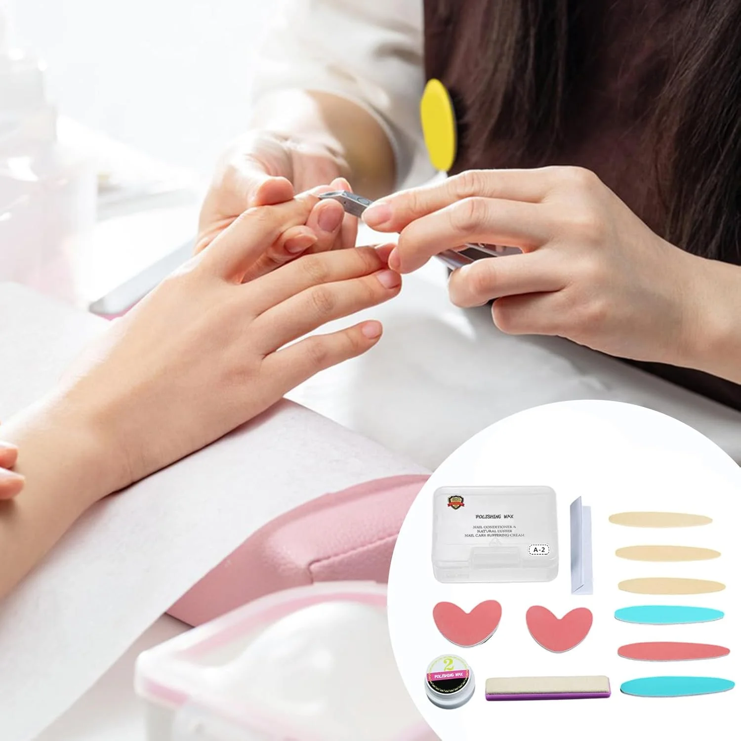بافر و براق کننده ناخن | ست ابزار مانیکور | ست پدیکور ابزار تعمیر مانیکور برای استفاده روزانه، حرفه ای، مبتدی، مسافرت، سالن، منزل، بانوان و دختران
