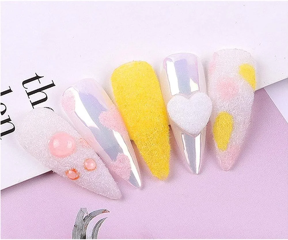 پودر مخملی طراحی ناخن، رنگدانه هنری برای ناخن، مناسب برای تزئین ناخن، ماندگاری طولانی، خیره کننده، مناسب برای استفاده حرفه ای و خانگی، مناسب برای لاک، ژل UV، اکریلیک، ناخن های طبیعی و مصنوعی، جدیدترین مد