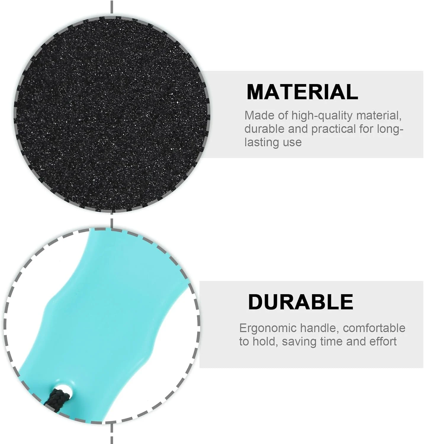 سوهان پا Lurrose برای از بین بردن پینه: اسکراب دو طرفه پا - از بین برنده پینه پا - سوهان پاشنه پا - ابزار حرفه ای پدیکور