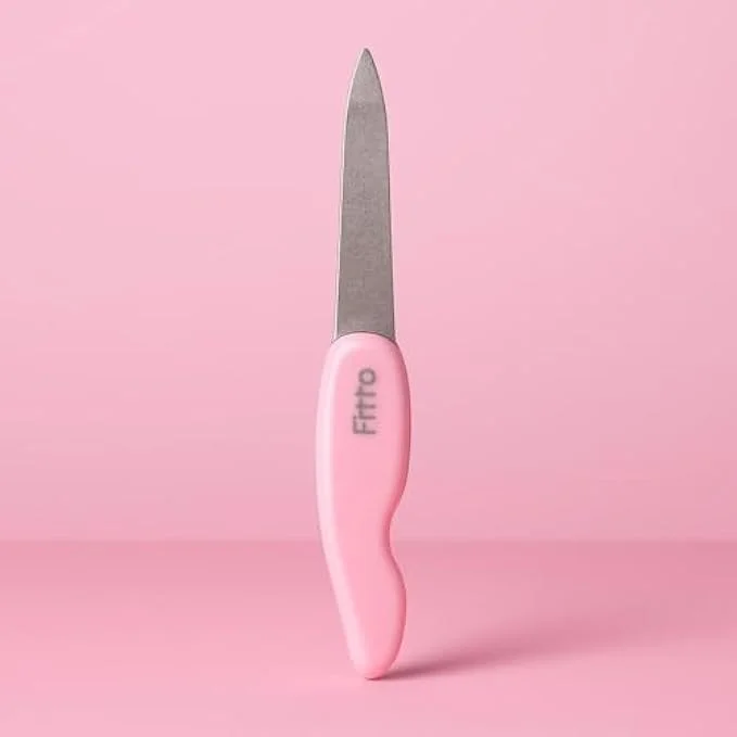 سوهان ناخن تاشو فیتو صورتی - ابزار جمع و جور قابل حمل برای مانیکور و پدیکور