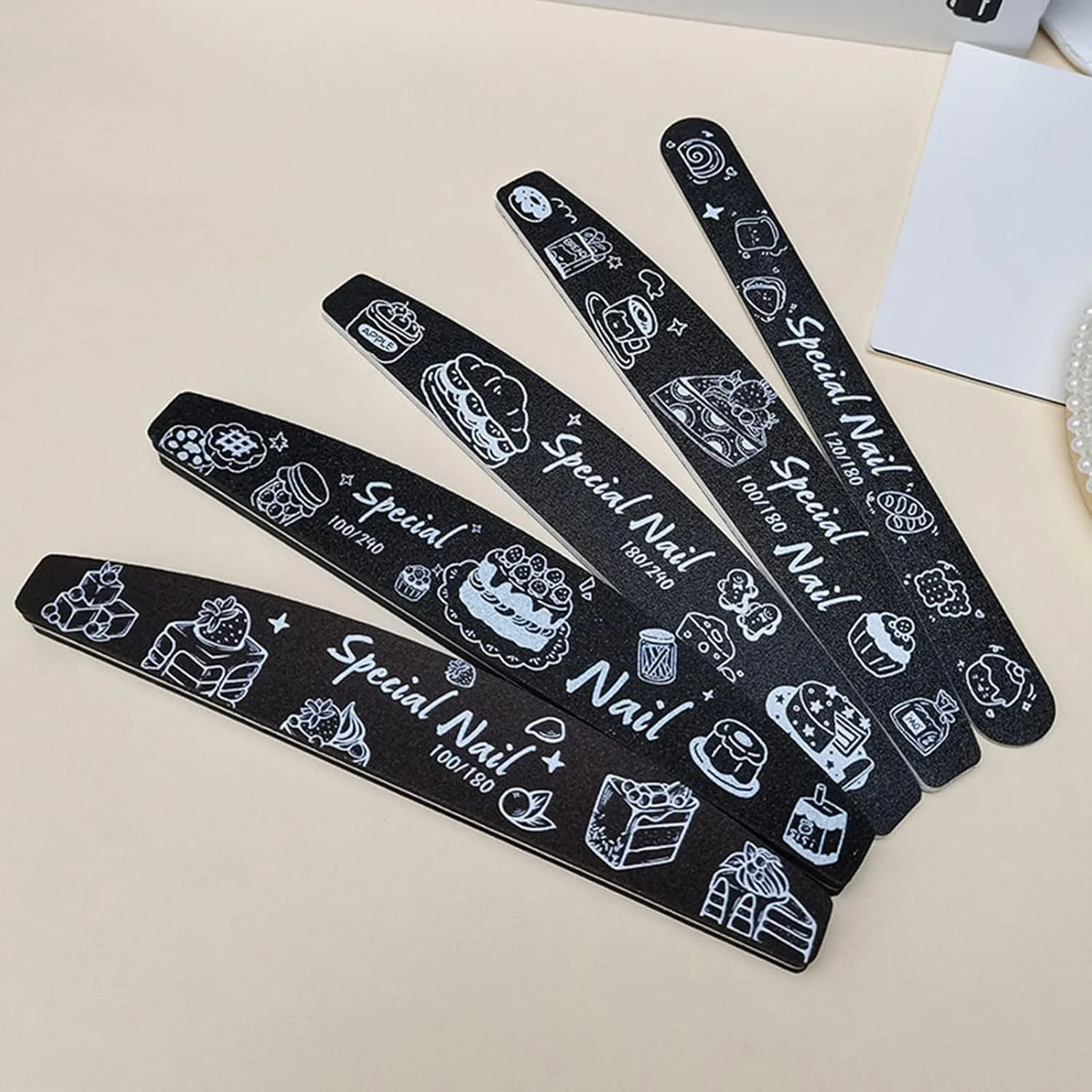 سوهان ناخن، سوهان ناخن اسفنجی بزرگ، بلوک بافر مانیکور | پولیش دو طرفه برای حالت دادن به ناخن، مناسب برای استفاده روزانه، تولد و تعطیلات