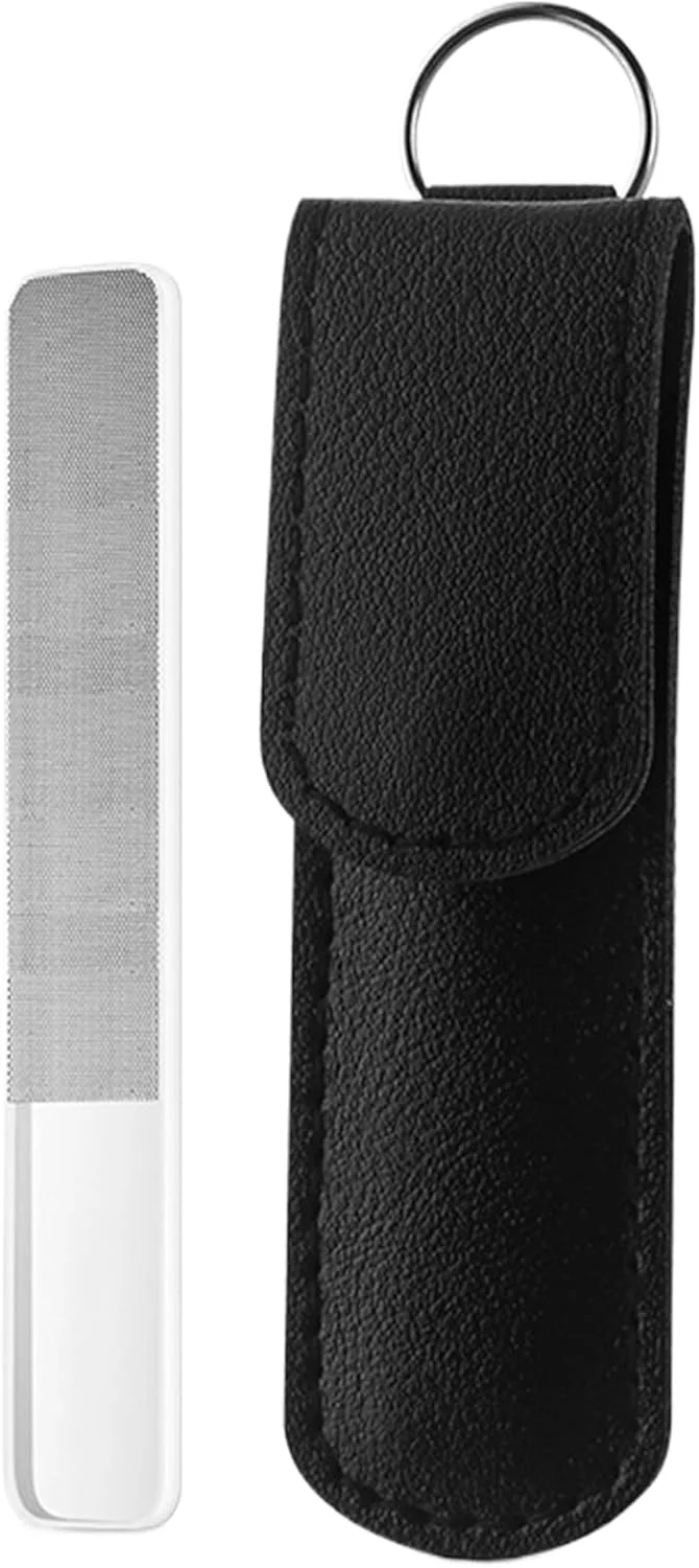 سوهان ناخن شیشه ای | سوهان ناخن دو طرفه، ابزار بافر ناخن ملایم برای مانیکور، پدیکور، خانه، سالن، کمپینگ، اسپا، مسافرت، زنان، مردان