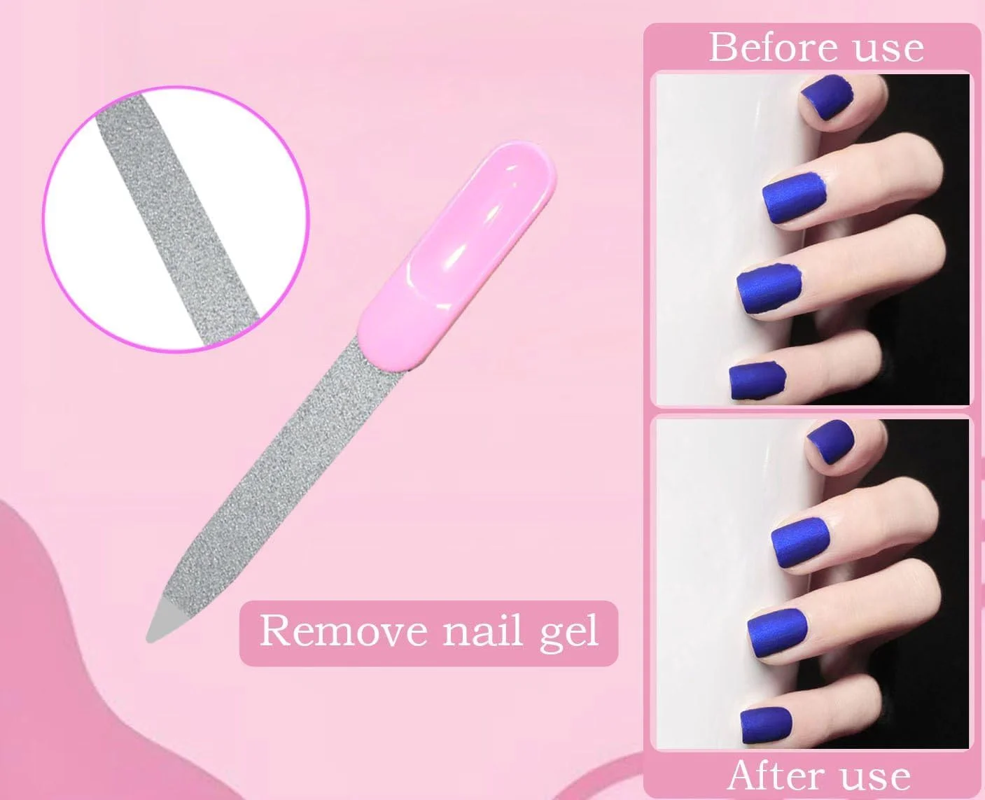 ست سوهان ناخن دو طرفه با 6 سوهان شکل دهنده قابل استفاده مجدد و 2 برس تمیز کننده، لوازم ضروری برای مراقبت روزانه از ناخن، شکل دادن به ناخن های ژلی، کیت مانیکور پدیکور خانگی برای زنان و مردان