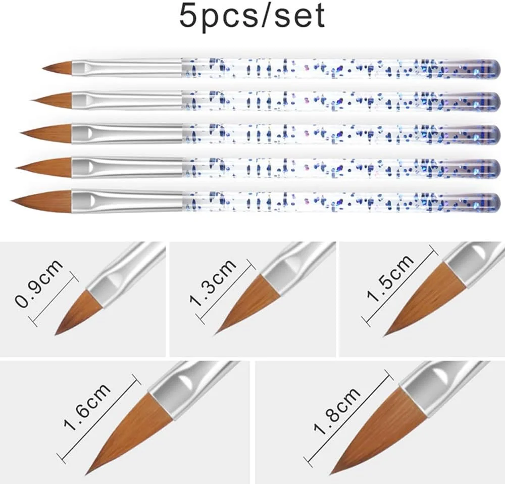 مجموعه 5 عددی قلم طراحی ناخن، برس، ابزار طراحی اکریلیک برای گل های سه بعدی، مناسب مبتدیان، استفاده آسان مجموعه 5 عددی قلم طراحی ناخن، برس، ابزار طراحی اکریلیک برای گل های سه بعدی، مناسب مبتدیان، استفاده آسان