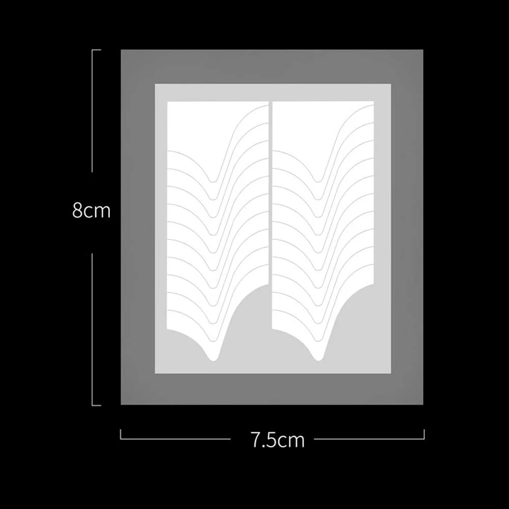 برچسب ناخن فرنچ، 18 ورق، خود چسب، طرح های هنری ناخن، نوک ناخن، حاشیه منحنی، مد روز، مناسب برای ساخت کاردستی، هدیه برای عزیزان و دوستان