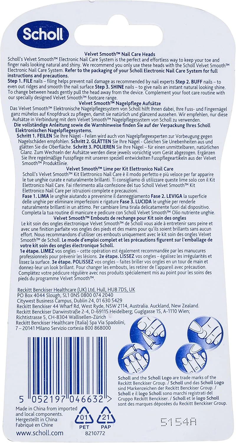 سری یدک دستگاه مراقبت از ناخن Scholl Velvet Smooth