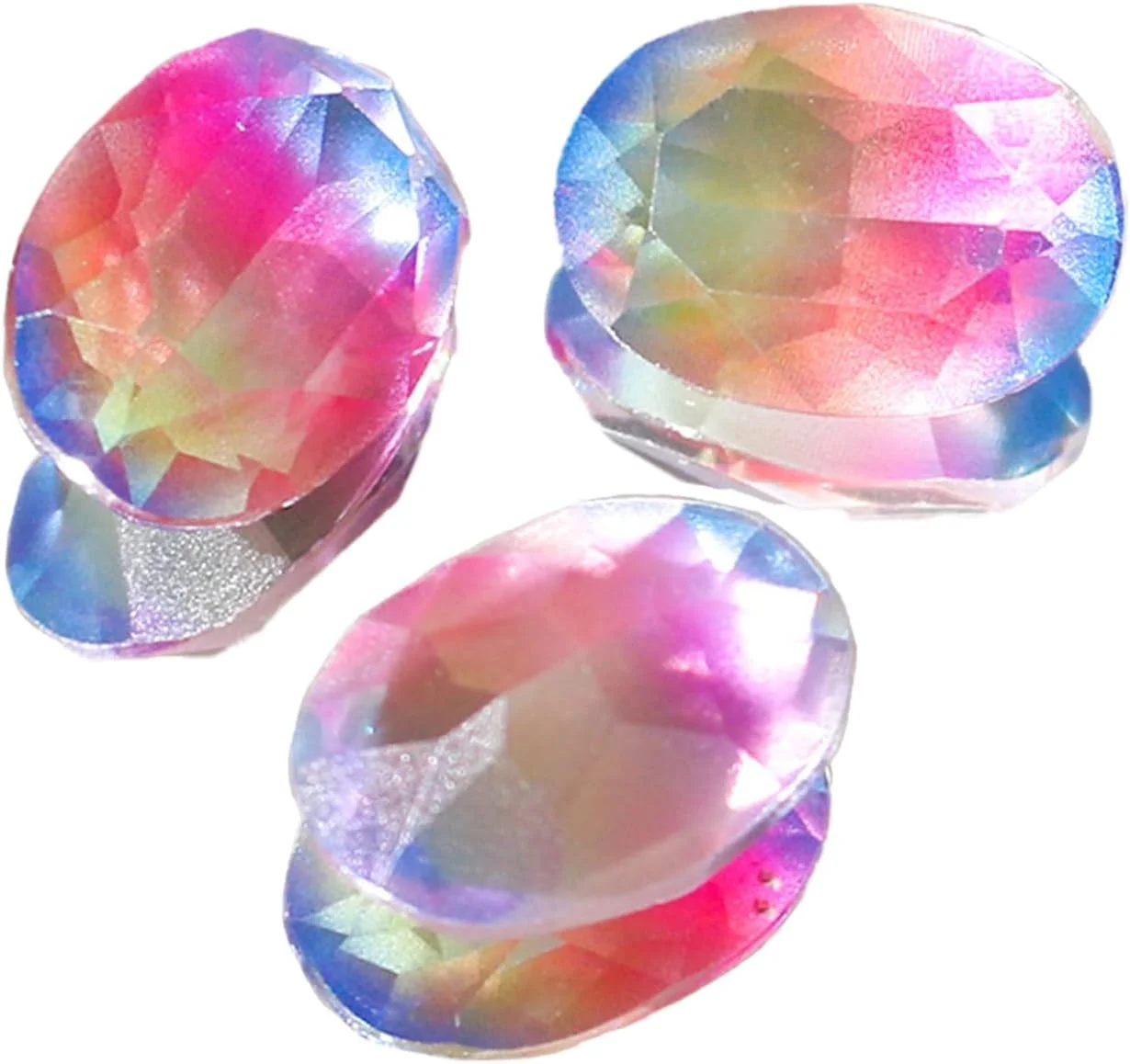 زیورآلات ناخن رزینی الماسی گرادیانی، لوازم جانبی شفاف یخی DIY