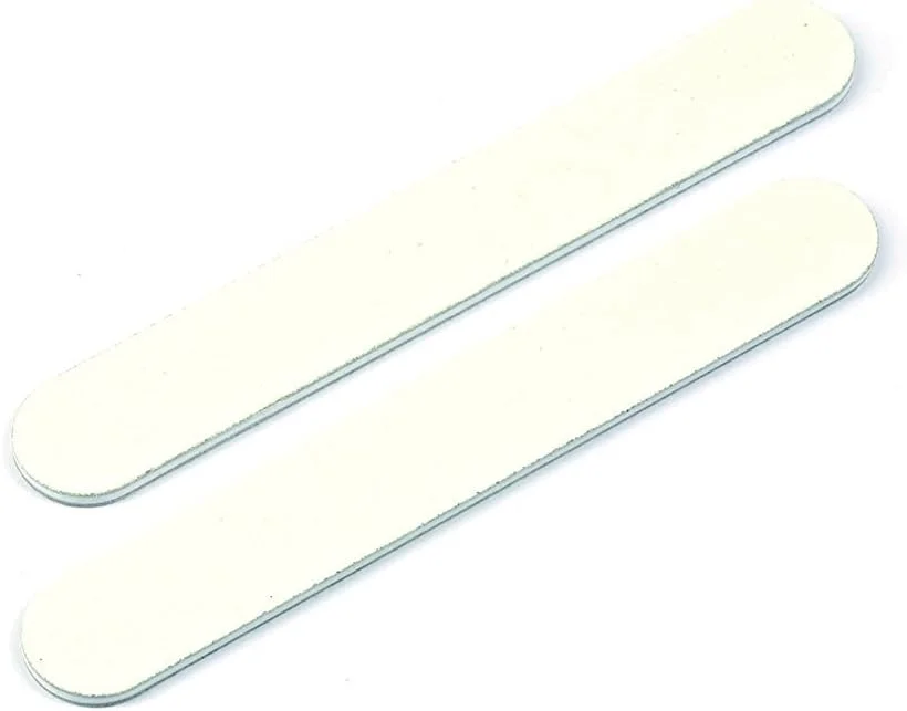 سوهان ناخن سمباده ای کوچک با درجه زبری 120، دو طرفه، ملایم روی ناخن، یکبار مصرف و بهداشتی، ایده آل برای استفاده در سفر - 2 عدد