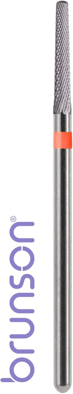 مجموعه سر سوهان ناخن حرفه ای برونسون، ابزار مانیکور پدیکور ناخن اکریلیک، فریم سوهان ناخن به همراه سر سوهان کاربید، برش ظریف ضربدری