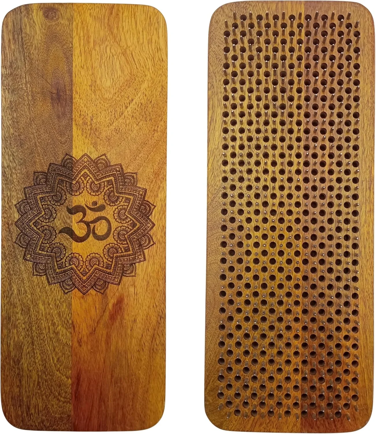 تخته سادو ساخته شده از چوب انبه، 100% دست ساز در 3 سایز 10، 12 و 15 میلی متر، تمرین یوگا، تسکین دهنده تنش، بهبود گردش خون، سم زدایی، کمک به میگرن و اختلالات خواب