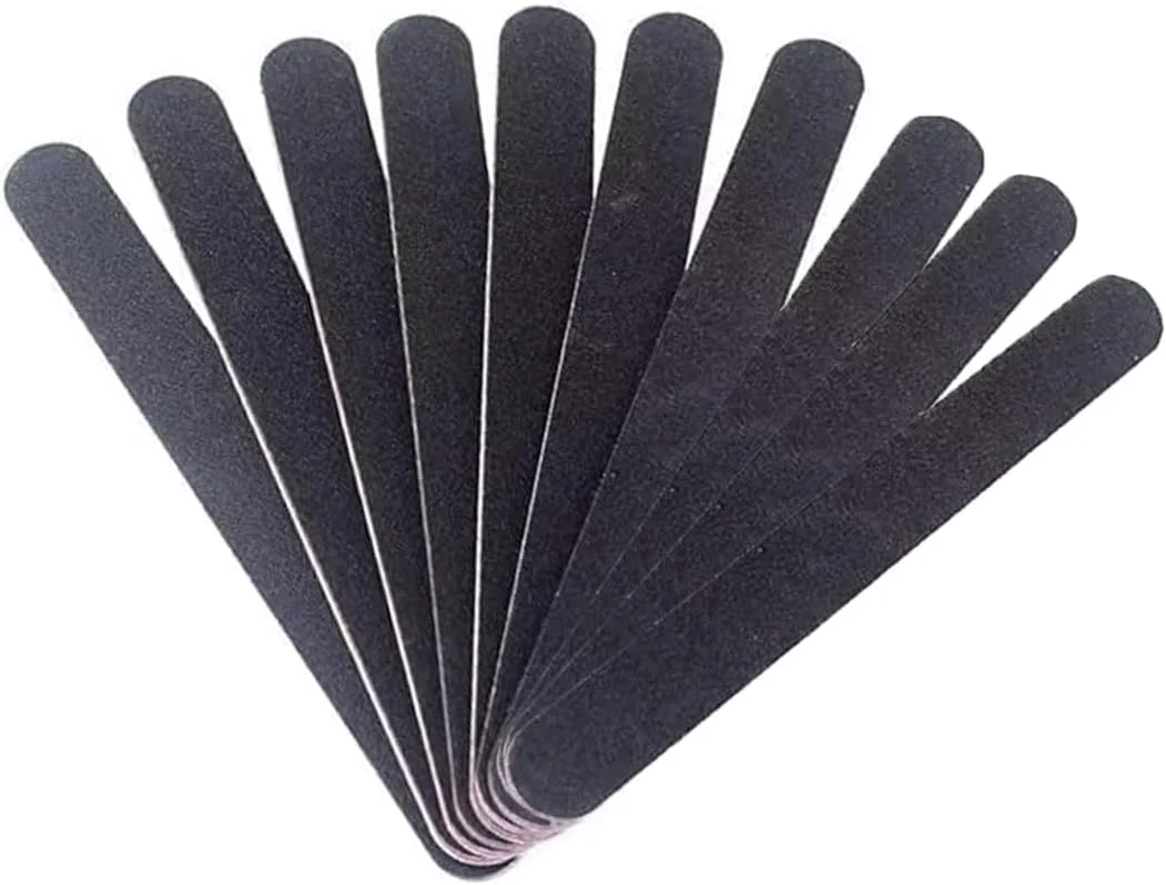 ۱۰ عدد سوهان ناخن مشکی حرفه ای دو طرفه، مناسب برای مانیکور و پدیکور، ایده آل برای شکل دادن و صاف کردن ناخن DJA24-001 ۱۰ عدد سوهان ناخن مشکی حرفه ای دو طرفه، مناسب برای مانیکور و پدیکور، ایده آل برای شکل دادن و صاف کردن ناخن DJA24-001