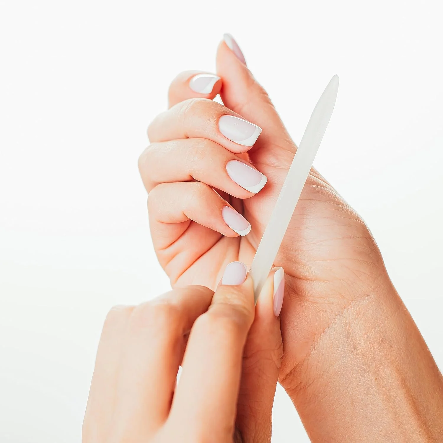 سوهان ناخن شیشه ای فرمول عالی (مجموعه 2 عددی) - سوهان ناخن کریستالی با جعبه - سوهان ناخن شیشه ای چک با کیفیت بالا برای ناخن های طبیعی