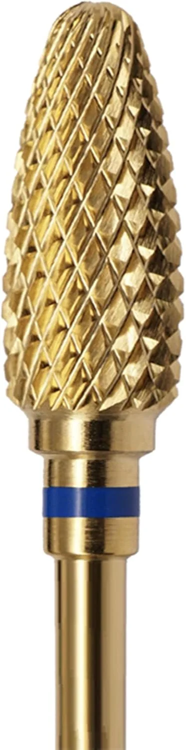 مته های ناخن کاربید برونسون، مته شعله ای M، فایل حرفه ای ناخن اکریلیک برای مانیکور، پدیکور، کوتیکول و پولیش ناخن ژل