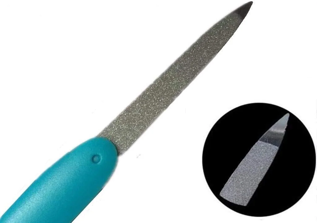 ست ۳ عددی سوهان ناخن تاشو فلزی استیل ضد زنگ، ابزار حرفه ای دو طرفه برای مرتب کردن آسان ناخن ها، مناسب آقایان و بانوان