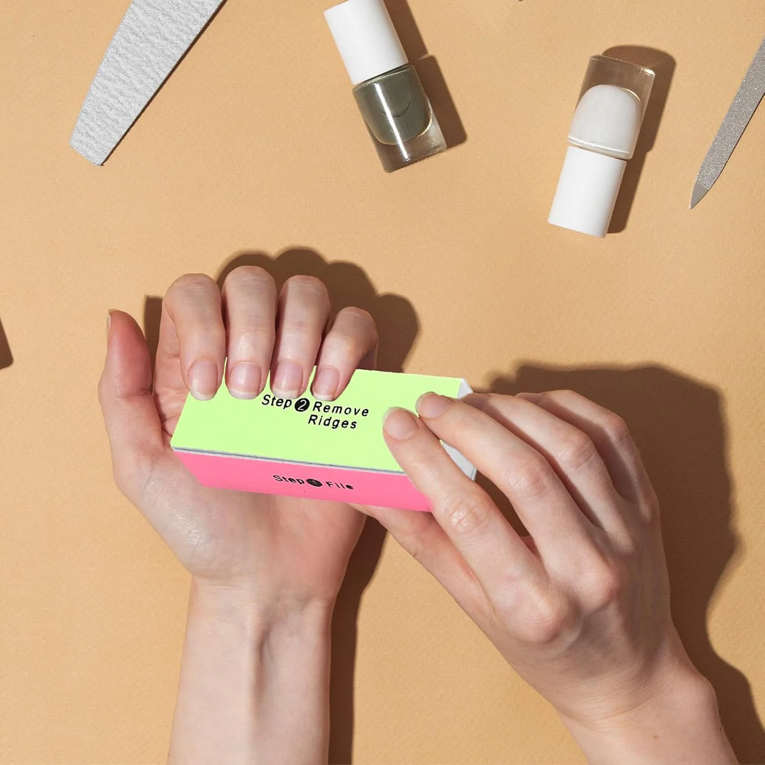 بلاک براق کننده 4 طرفه / بلاک پولیش ناخن 4 مرحله ای