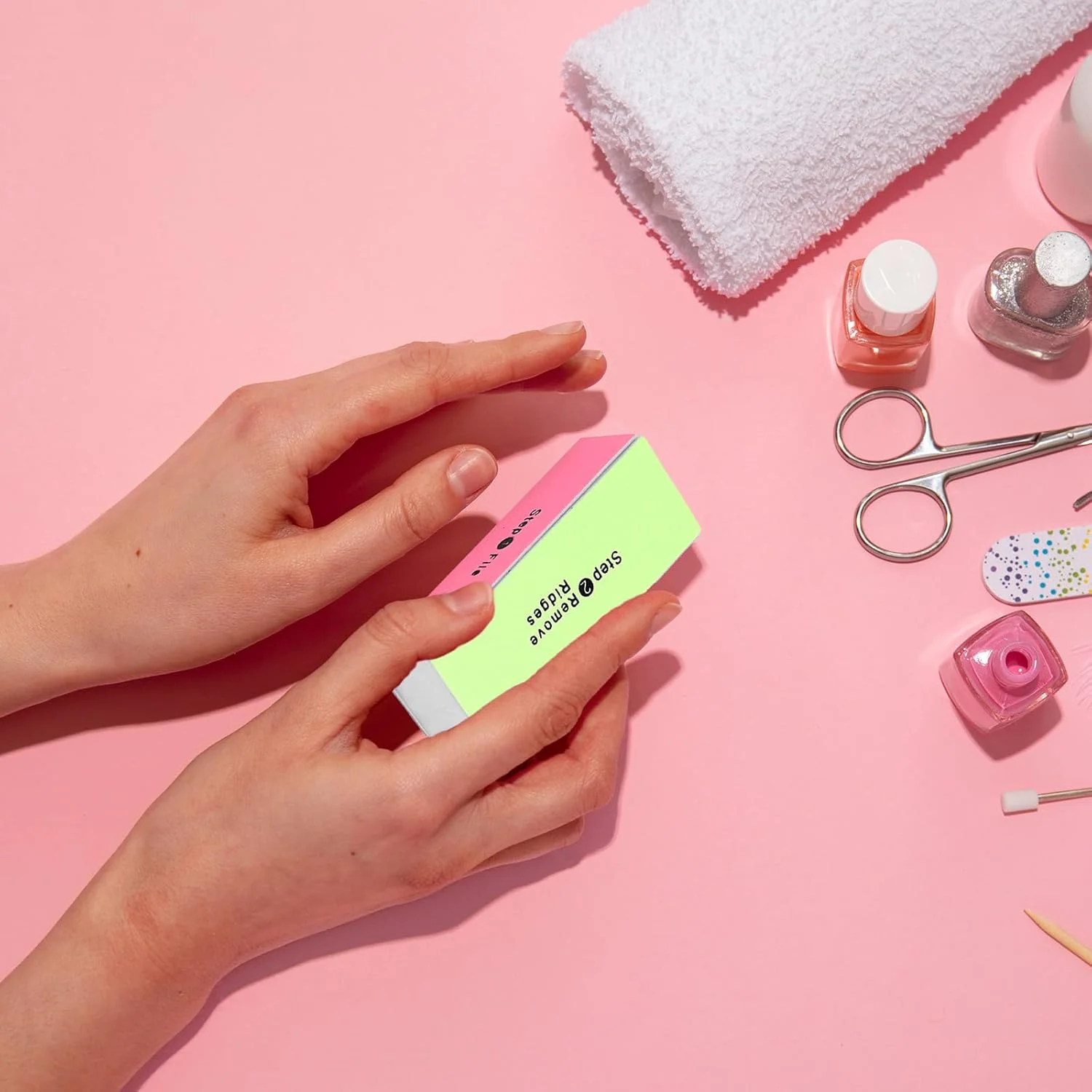 بلاک براق کننده 4 طرفه / بلاک پولیش ناخن 4 مرحله ای