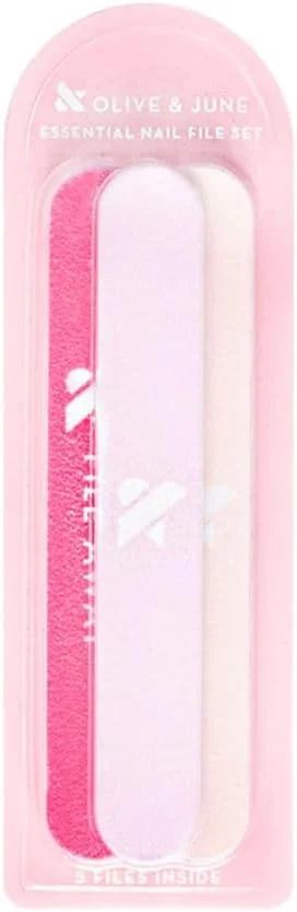 مجموعه سوهان ناخن نهایی Olive & June | بسته 5 عددی سوهان ناخن دو طرفه برای مانیکور، پدیکور و پاک کردن لاک ژل | حالت دهی و صاف کردن | کیفیت سالنی | ابزارهای دقیق و آسان برای مراقبت از ناخن