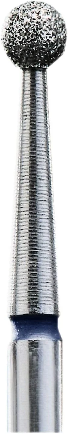 سوهان الماسه ناخن STALEKS، مدل "توپی"، آبی، قطر سر 2.7 میلی متر (6 عدد)