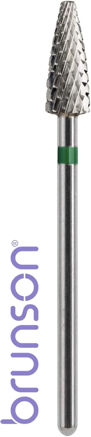 دستگاه سوهان برقی ناخن برونسون، ابزار مانیکور و پدیکور به همراه ست مته کاربید با برش ضربدری درشت، قطر 5 میلی متر