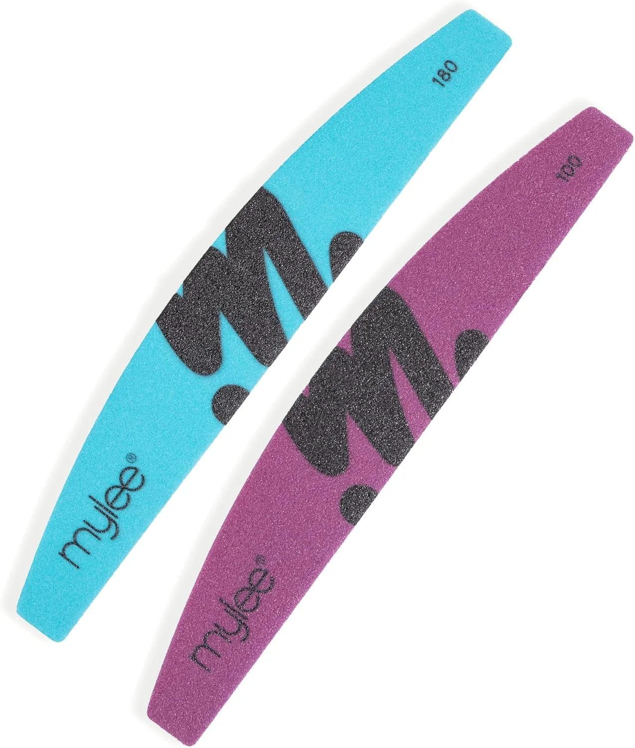 سوهان ناخن فومی دو طرفه مایلی، درجه زبری 100/180 - بسته 2 عددی - مانیکور با کیفیت سالن در خانه، سوهان و فرم دهی، مناسب برای ناخن های اکریلیک، طبیعی و ریمو لاک ژل، آماده سازی، شکل دهی و ترمیم