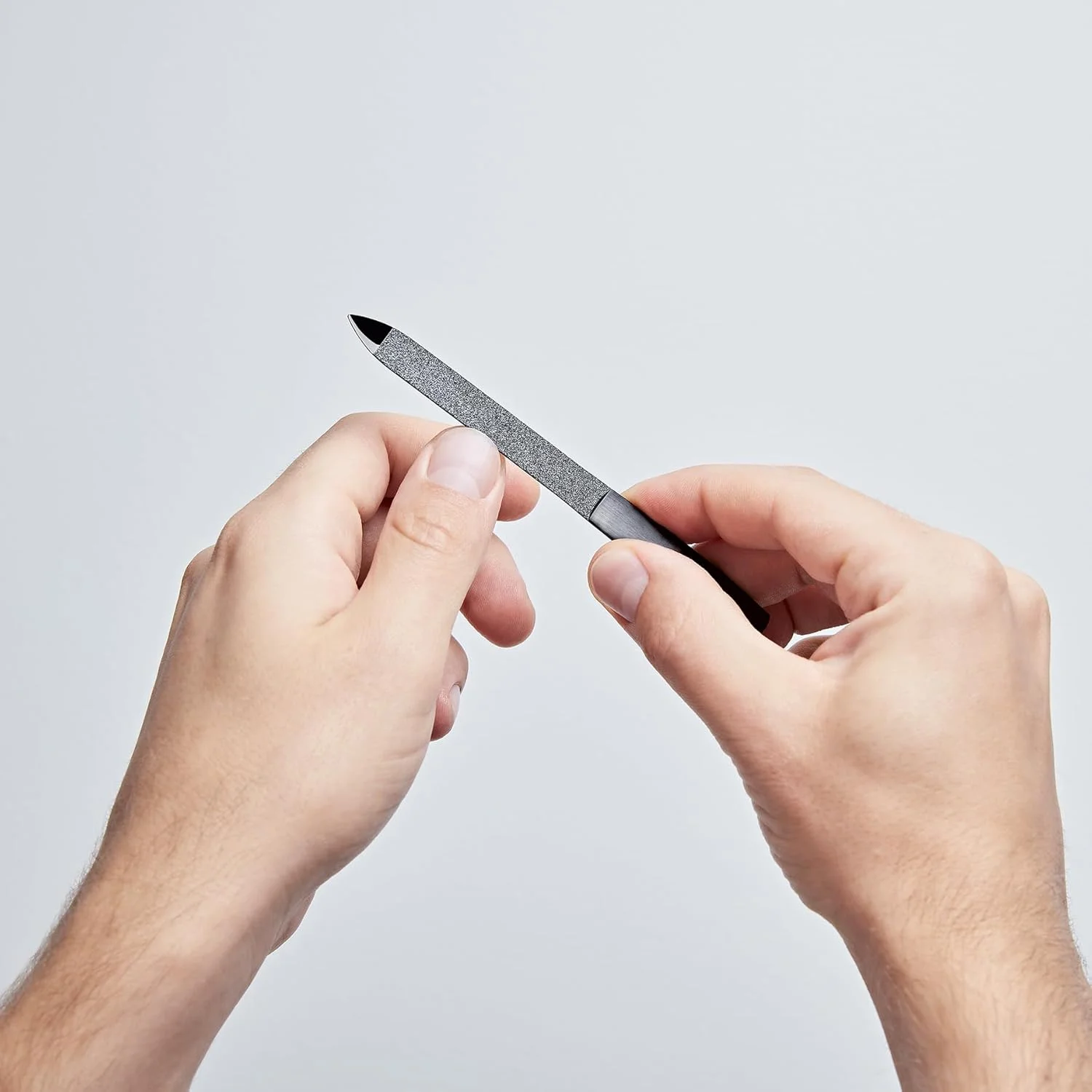 سوهان ناخن دو طرفه ZWILLING Sapphire با پوشش کربن شبه الماس مشکی مات ممتاز 130 میلی متر