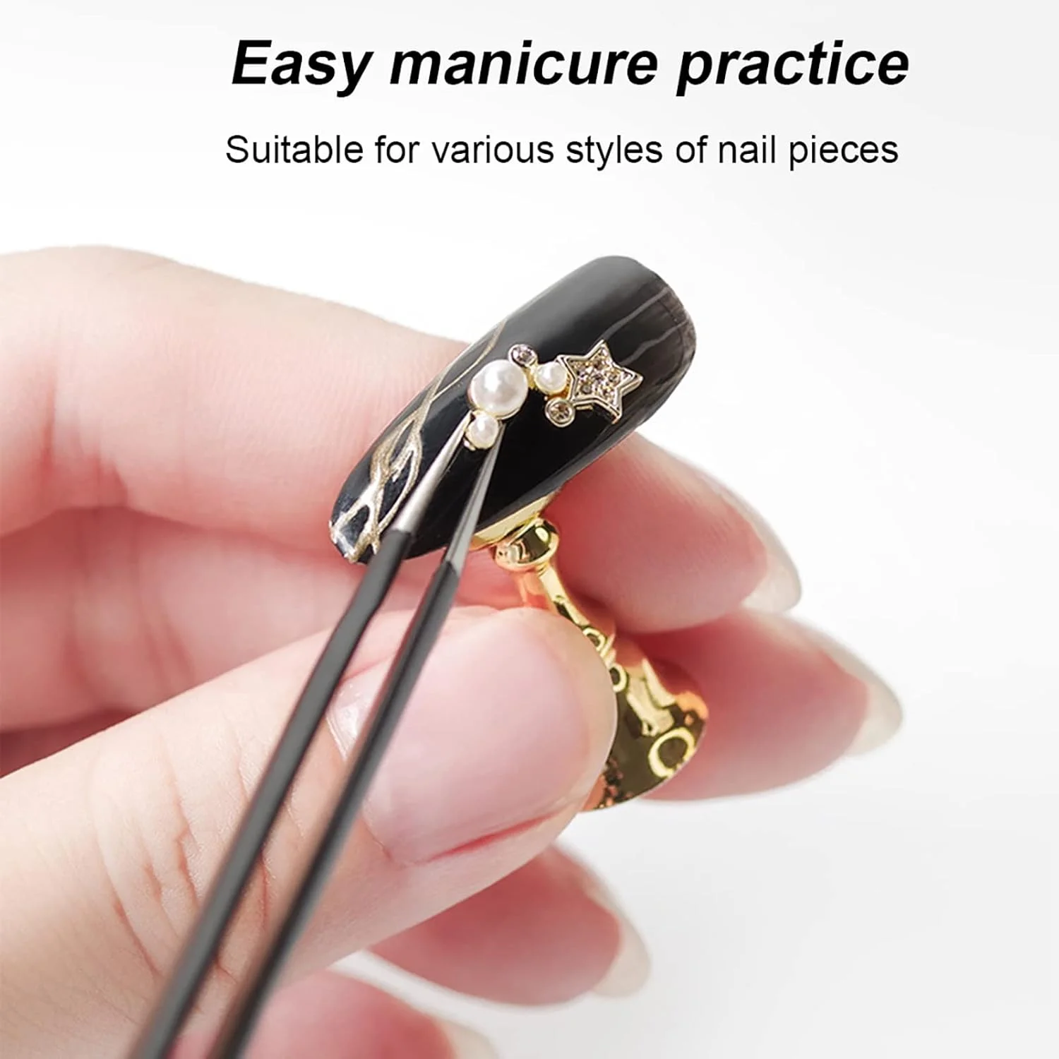 پایه های تمرین طراحی ناخن اکریلیک، نگهدارنده تیپ، ابزار مانیکور برای استفاده در سالن و منزل