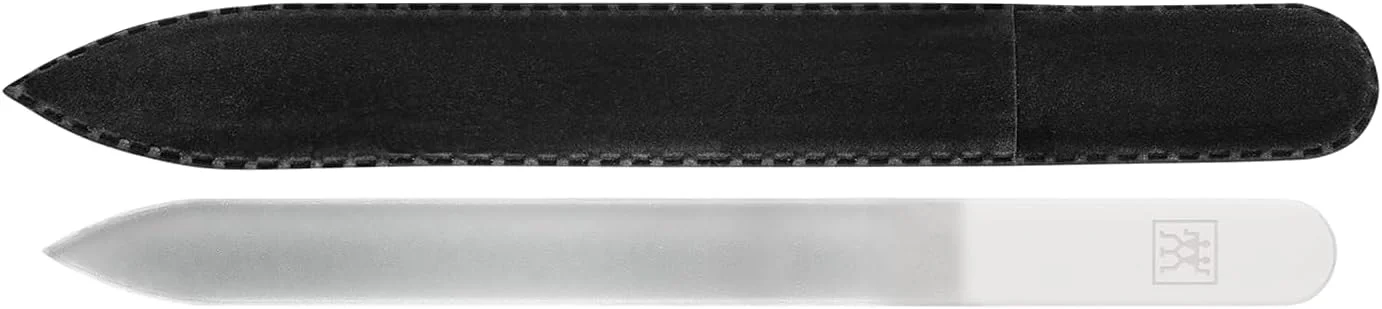 سوهان ناخن شیشه ای 140 میلی متری سفید رنگ Zwilling Twinox 88437-140-0 مناسب مانیکور و پدیکور