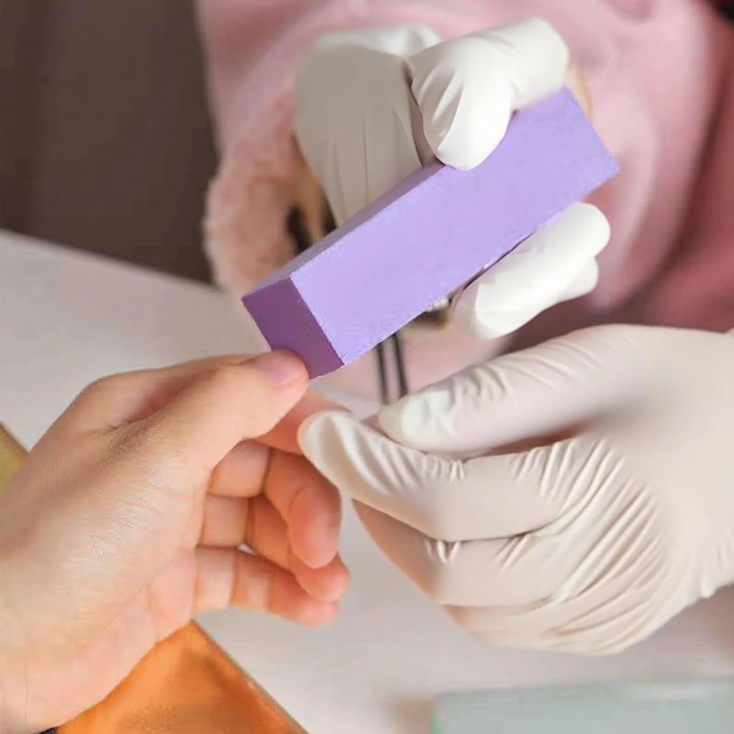 مجموعه ۱۰ عددی سوهان ناخن برای صاف و یکدست کردن، ابزار حرفه ای پولیش ناخن مناسب برای استفاده در خانه و سالن های مانیکور