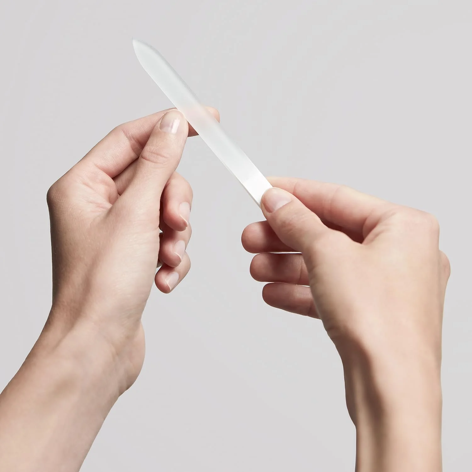 سوهان ناخن شیشه ای 140 میلی متری سفید رنگ Zwilling Twinox 88437-140-0 مناسب مانیکور و پدیکور