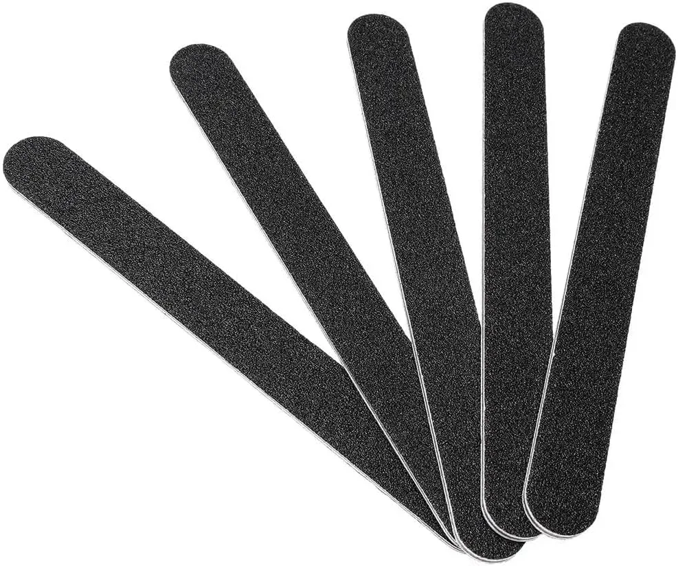 ست سوهان ناخن - 1، ست 6 عددی سوهان و بافر ناخن، تخته سنباده برای ناخن های طبیعی، سوهان ناخن با درجه زبری 100/150/180/220/240/280/1000/4000، سفید، نقره ای، سبز، صورتی، 1.1 اینچ در 7 اینچ